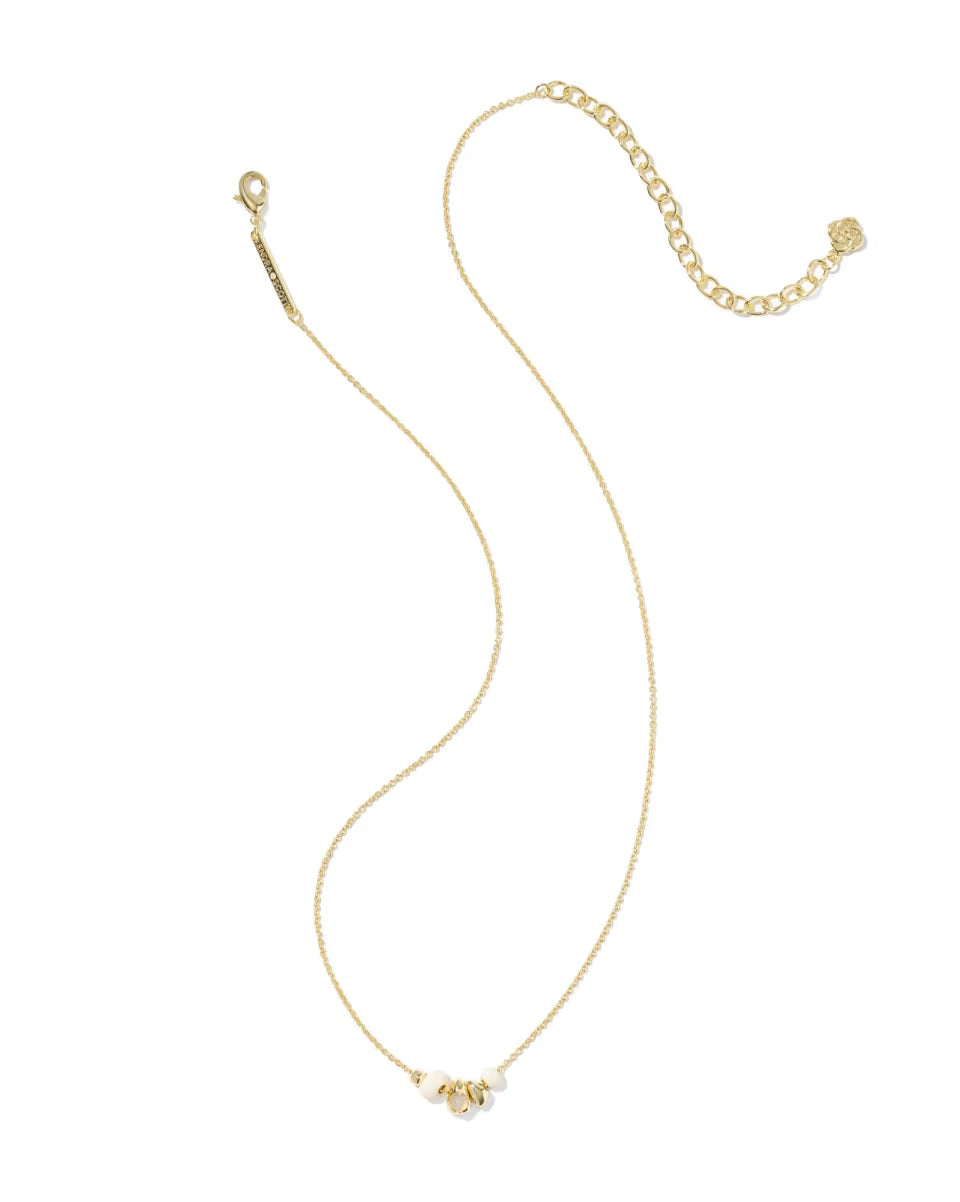 Deliah Gold Short Pendant Necklace