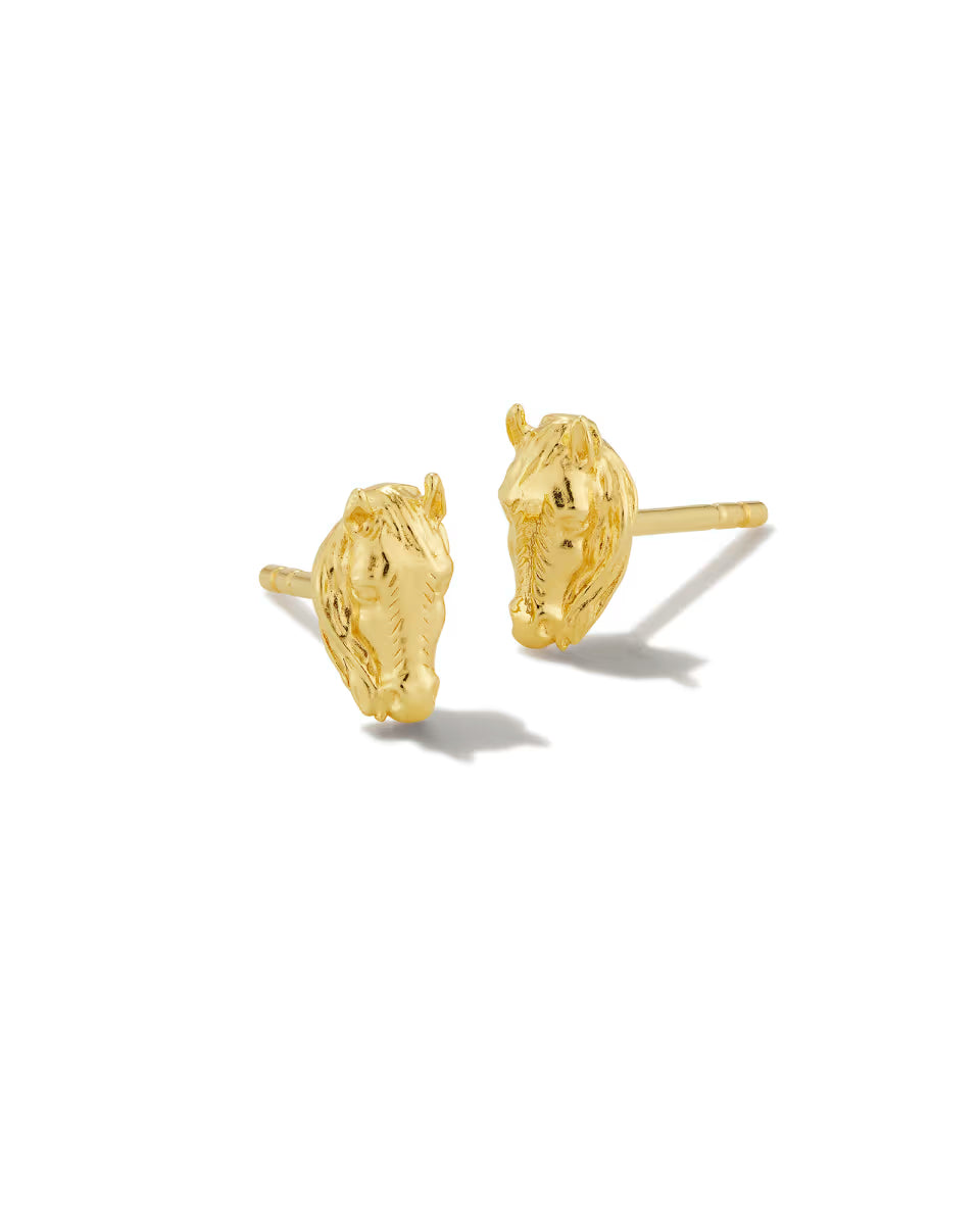 Tiny Beau Stud Earrings in 18k Yellow Gold Vermeil