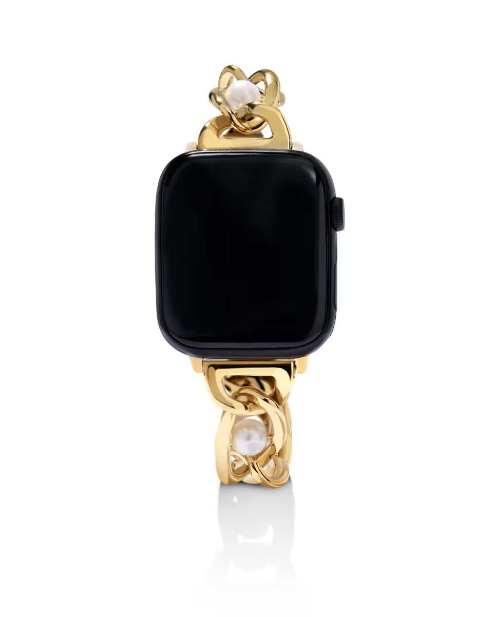 Giselle Gold Tone Stainless Steel Watch Band