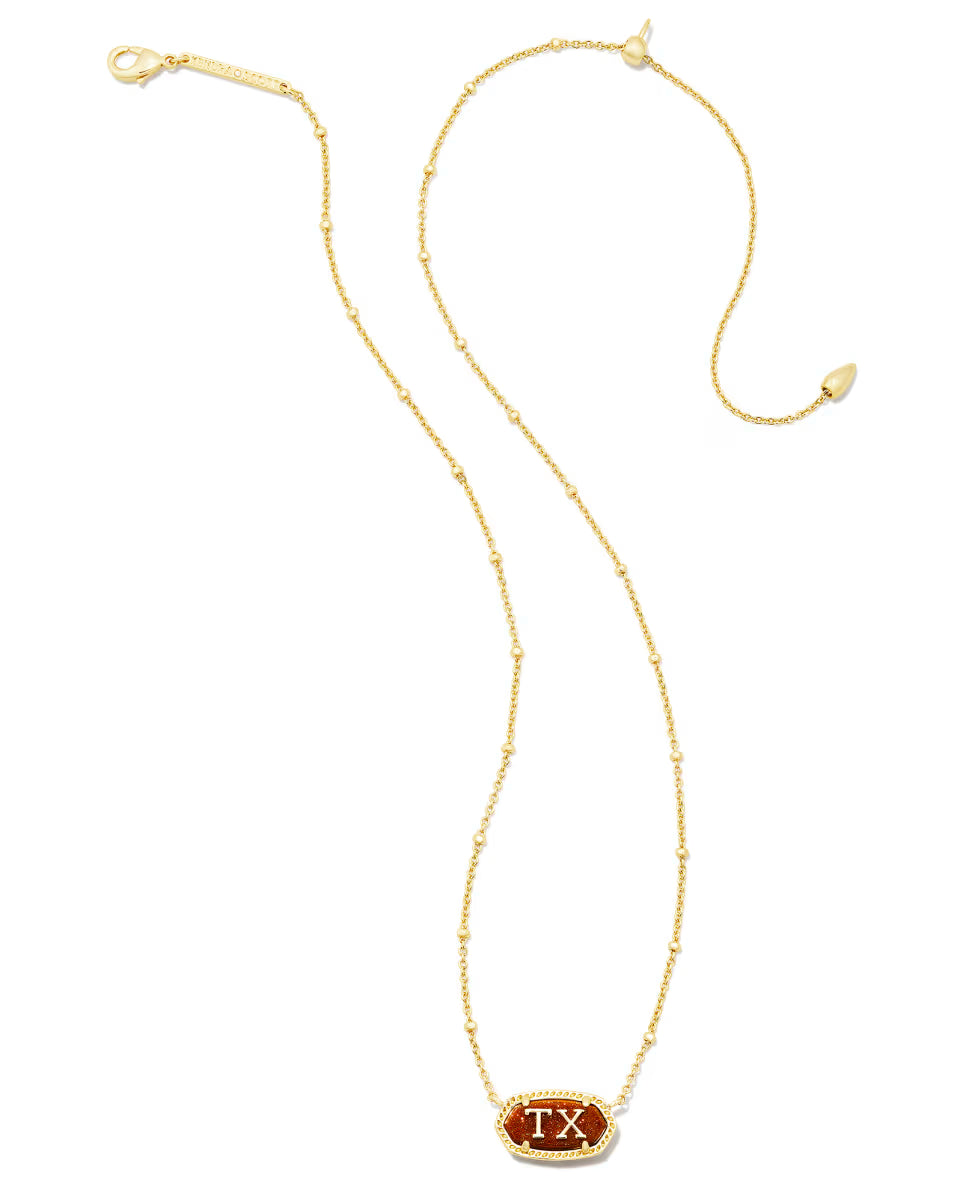 Elisa Gold Texas Necklace in Ivory Mother-of-Pearl