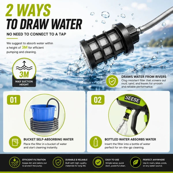 AquaJet™ Cordless Portable Pressure Washer