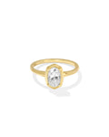 1 ct Lab Grown White Diamond Custom Elisa Statement Ring in 14k Yellow Gold
