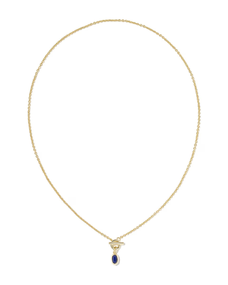Mini Elisa Toggle Silver Short Pendant Necklace