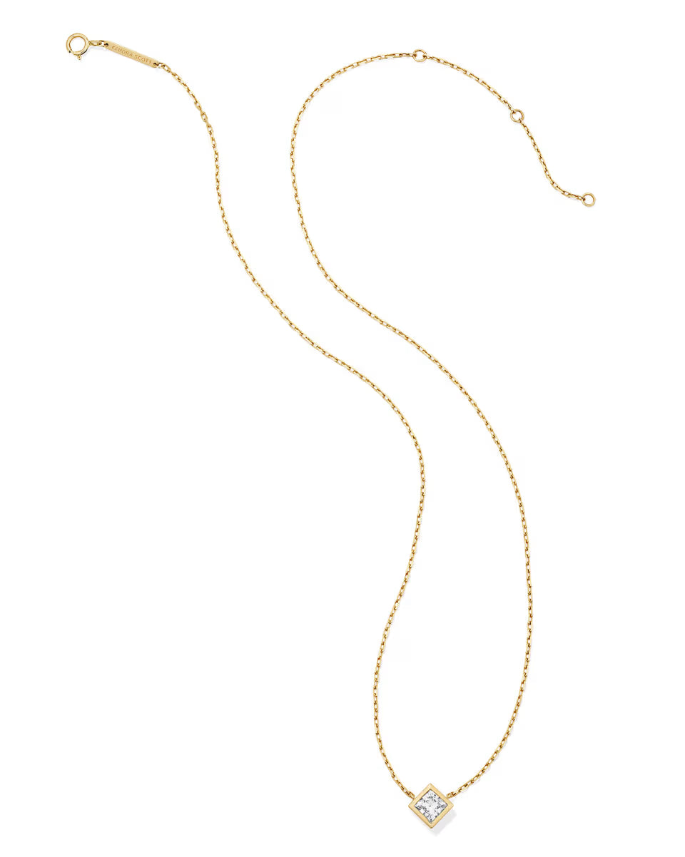 0.75 ct Lab Grown Diamond Michelle 14k White Gold Pendant Necklace