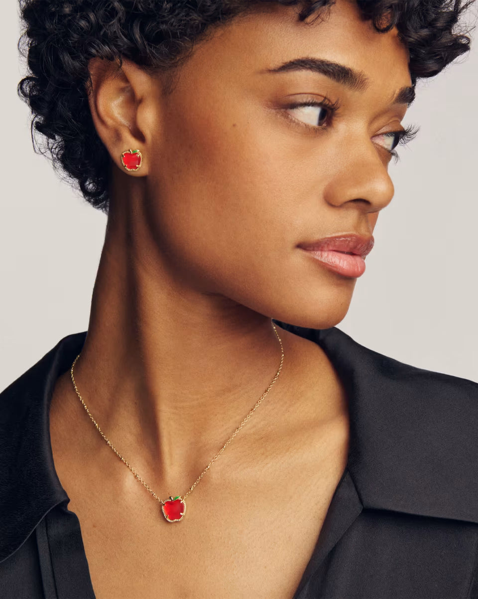 Apple Gold Short Pendant Necklace