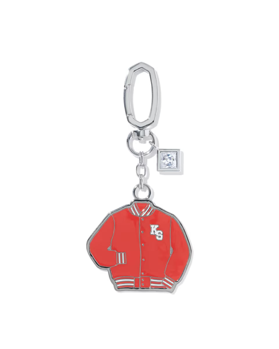 Varsity Jacket Enamel Gold Bag Charm