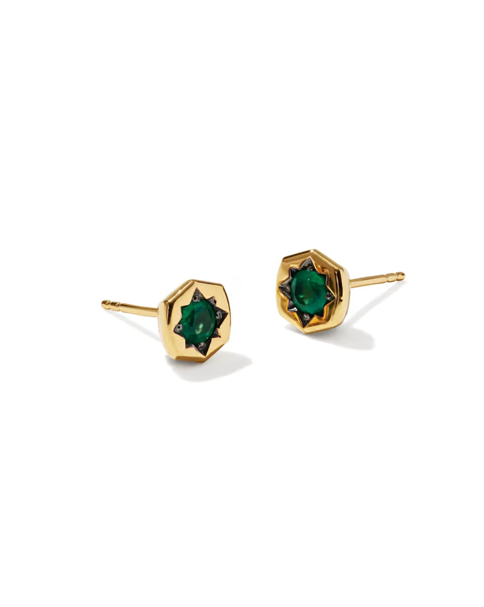 Davie Star 18k Gold Vermeil Stud Earrings
