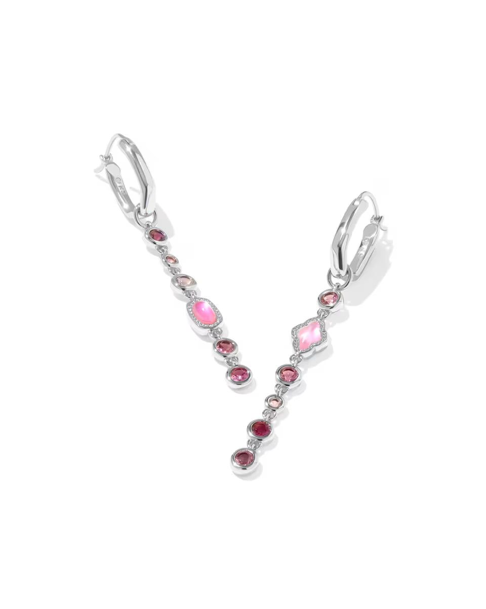 Mini Elisa and Abbie Silver Convertible Huggie Earrings