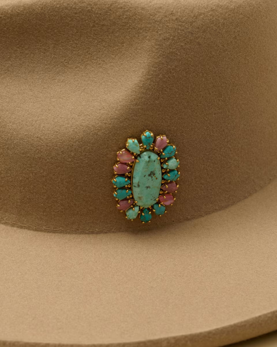 Flynn Vintage Gold Hat Pin