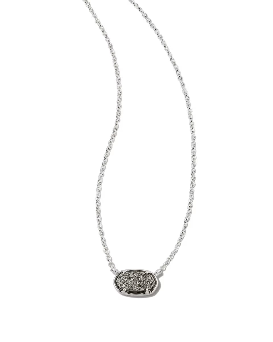 Grayson Silver Pendant Necklace in Dichroic Glass