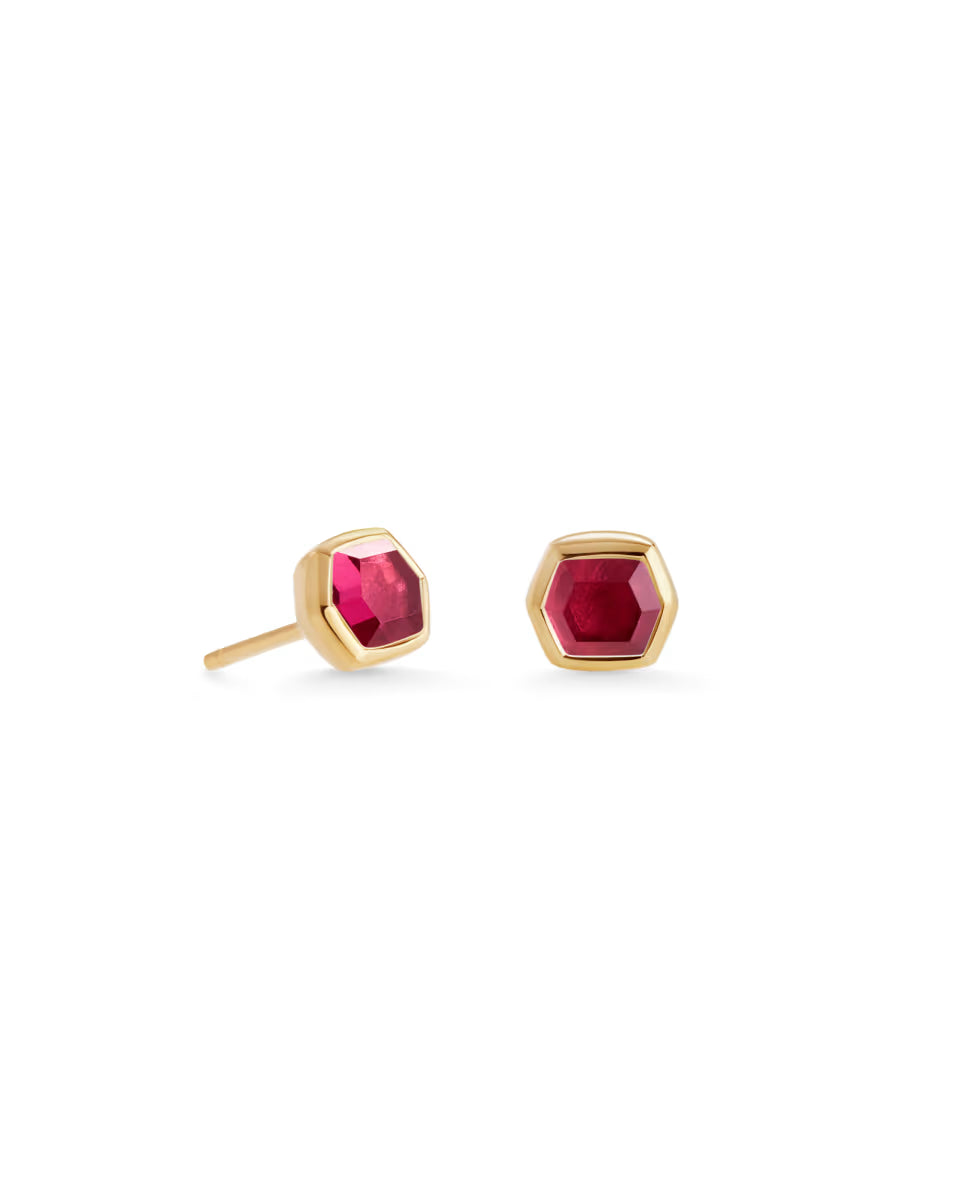 Davie 18k Gold Vermeil March Stud Earrings