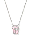 Ballet Silver Short Pendant Necklace