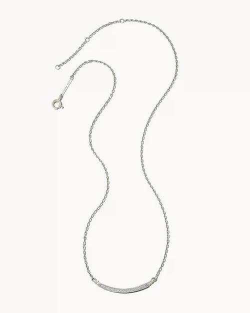 0.15 ct Ott 14k White Gold Pendant Necklace in White Diamond