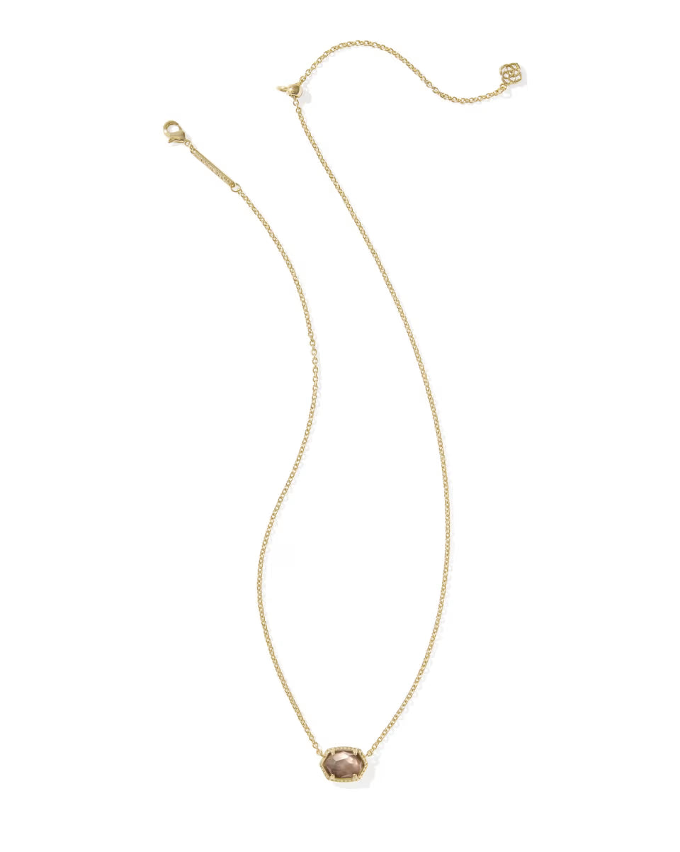 Daphne Gold Frame Short Pendant Necklace