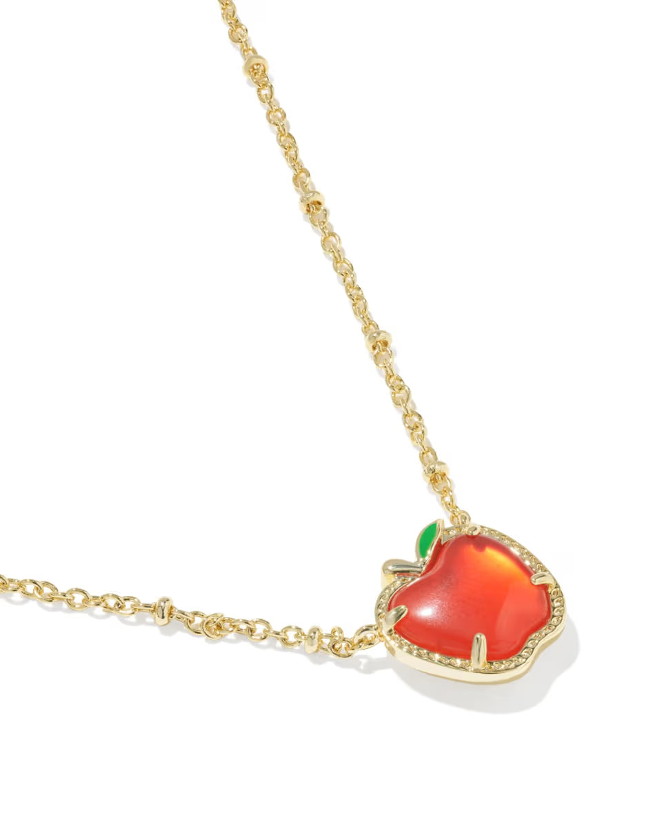 Apple Gold Short Pendant Necklace