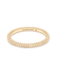 Remi 14k Yellow Gold Band Ring In White Diamonds