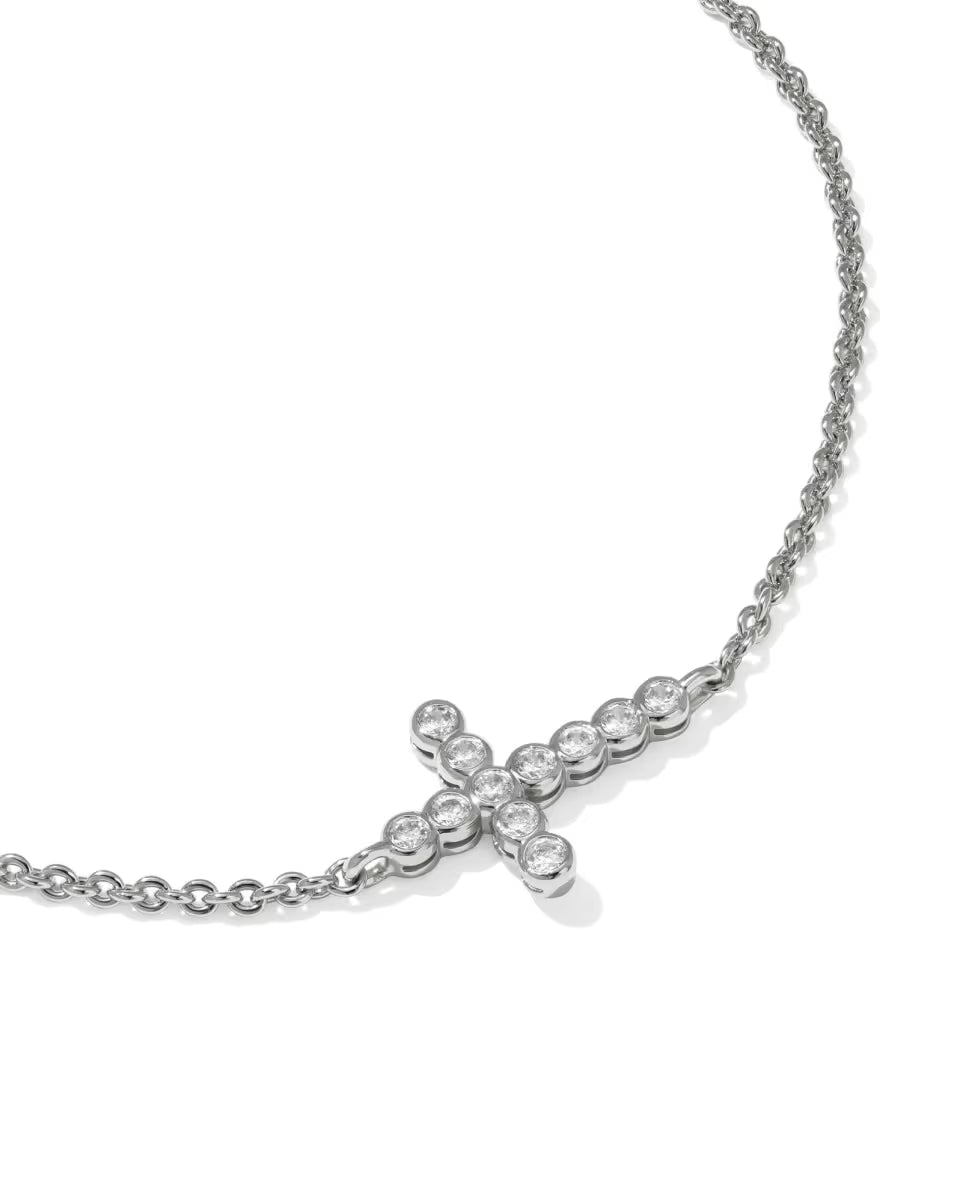 Cross Gold Crystal Delicate Chain Bracelet