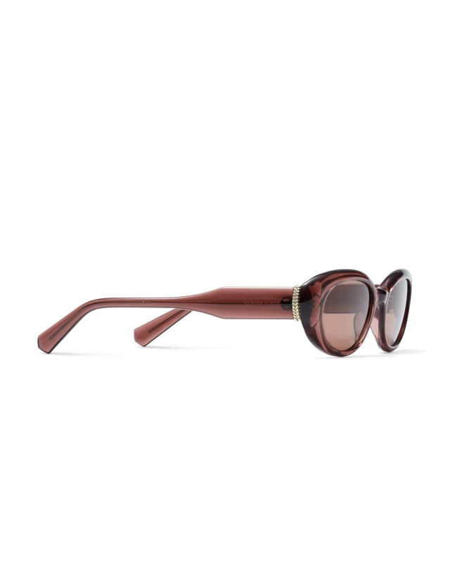 Oval Herringbone Sunglasses