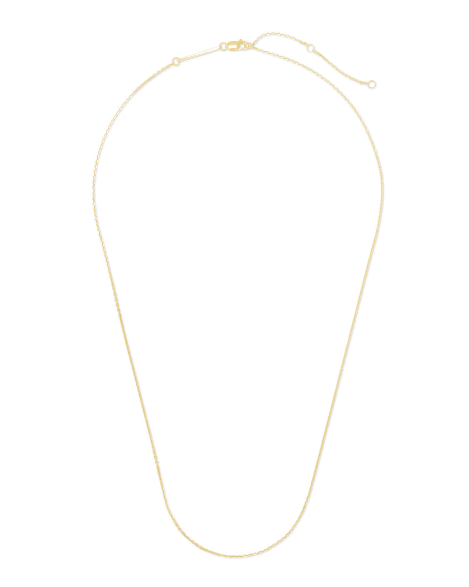 18 Inch Thin Chain Necklace in Sterling Silver