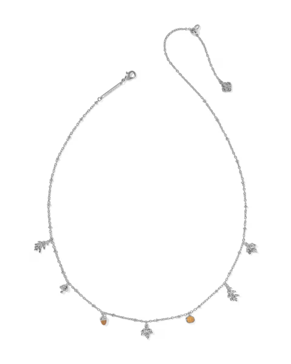 Autumn Gold Charm Necklace
