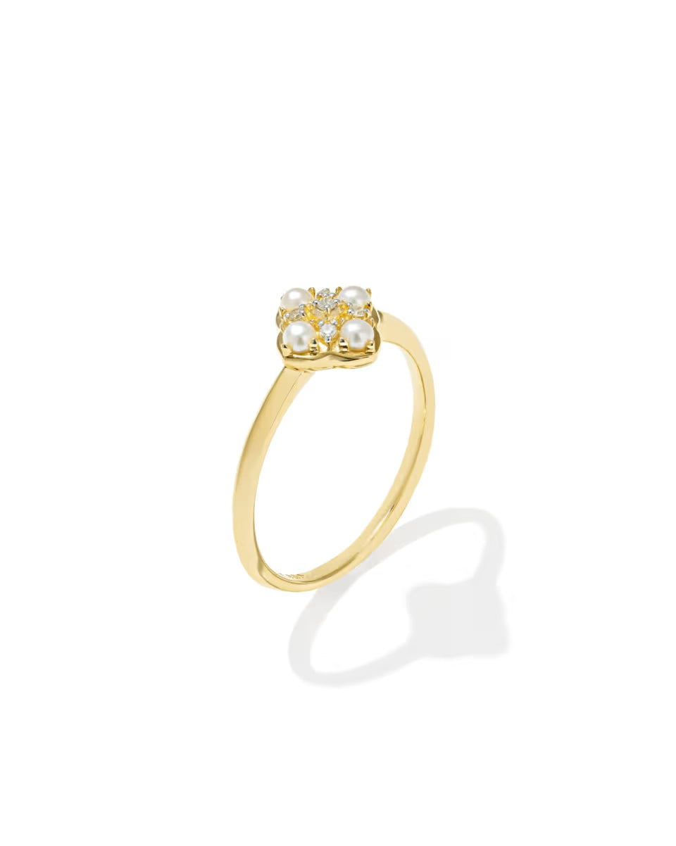 Dira Luxe 14k Yellow Gold Band Ring