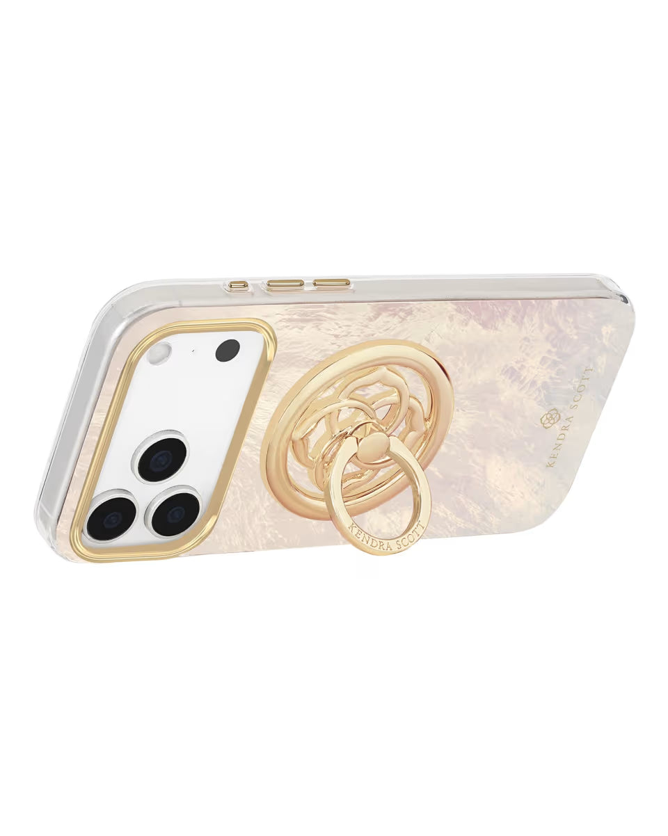 Magnetic Gold Black Mother-of-Pearl Ring Stand
