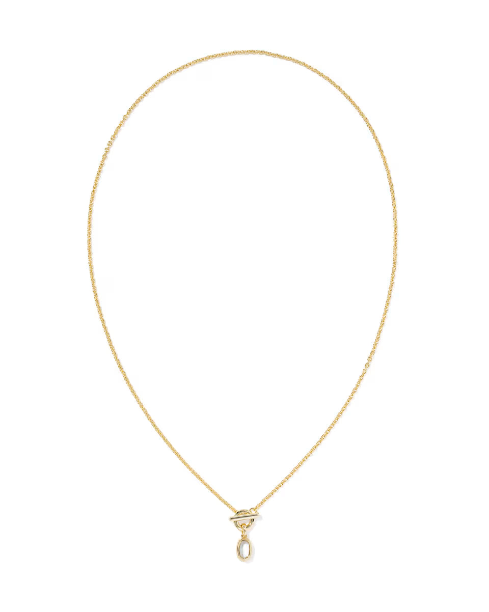 Mini Elisa Toggle Silver Short Pendant Necklace