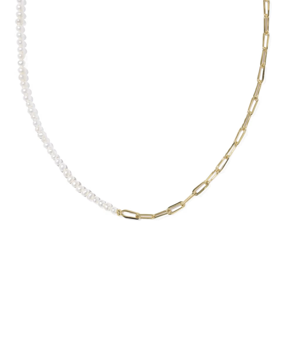 Markie Gold Half Chain Necklace