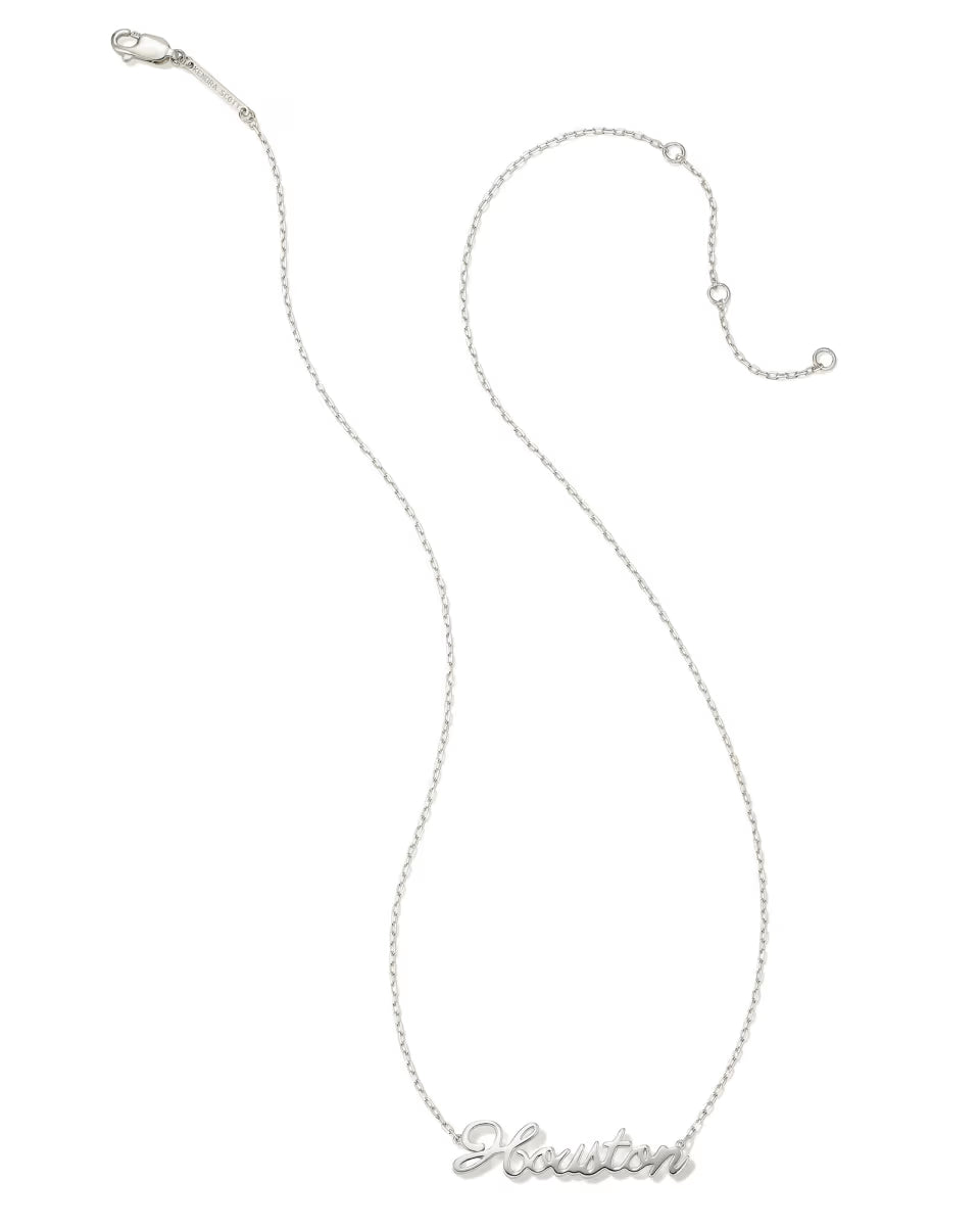 Houston Pendant Necklace in Sterling Silver