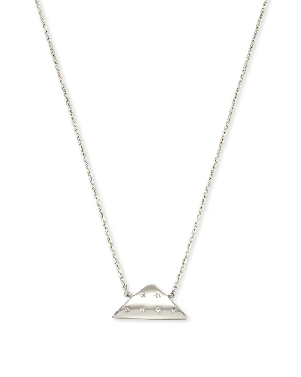 Folds Of Honor 14k Gold Pendant Necklace in White Diamond