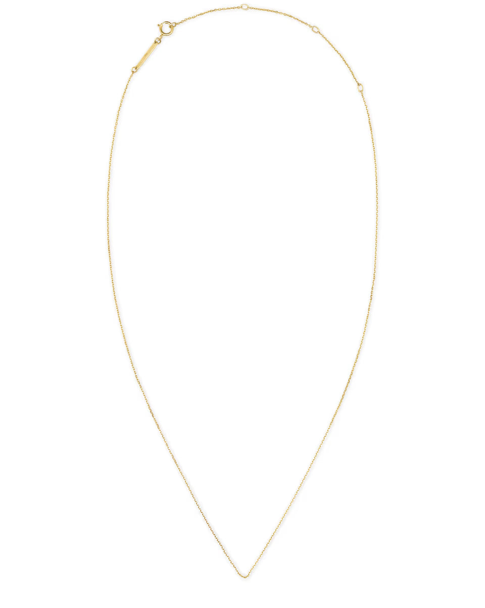 15 Thin Chain Necklace in 14k Yellow Gold