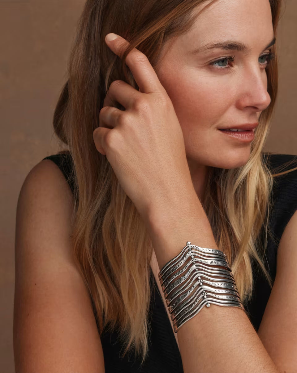 Calliope Vintage Gold Statement Cuff Bracelet