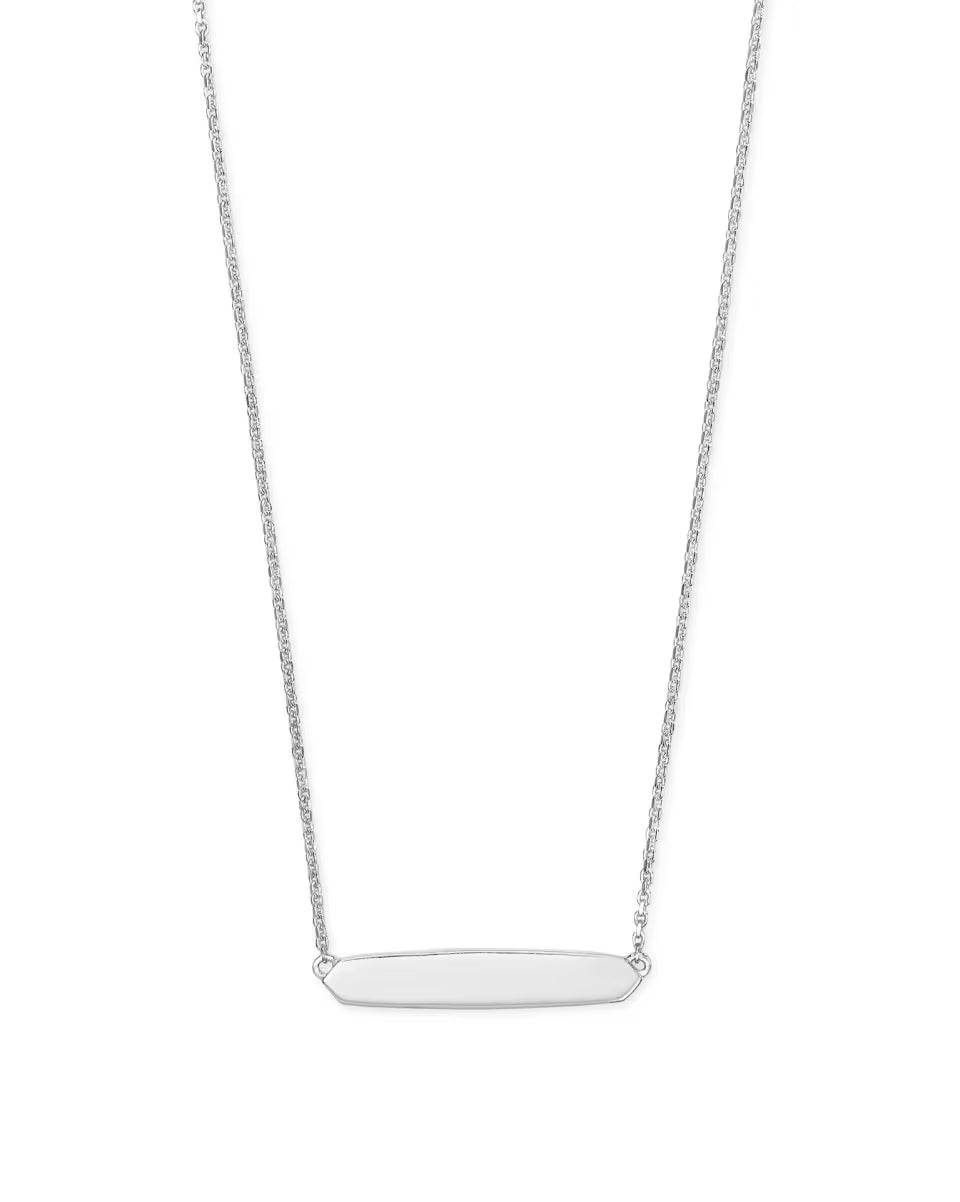 Mattie Bar Pendant Necklace in 18k Gold Vermeil