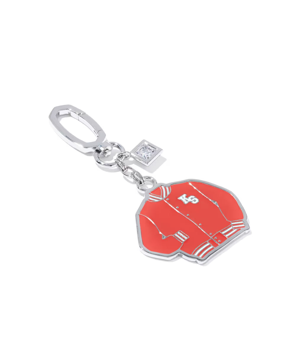 Varsity Jacket Enamel Gold Bag Charm