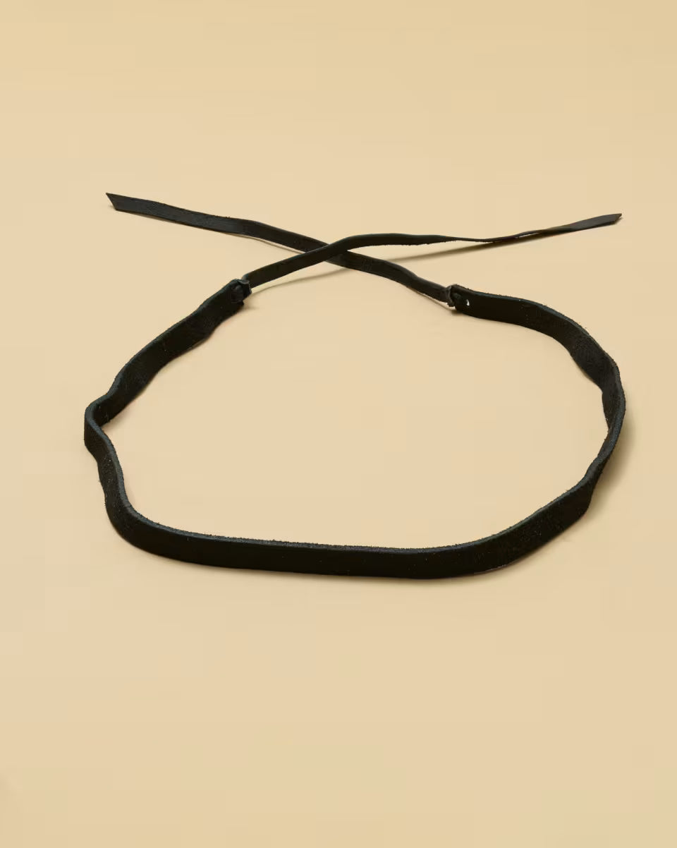 Suede Tie Hat Band