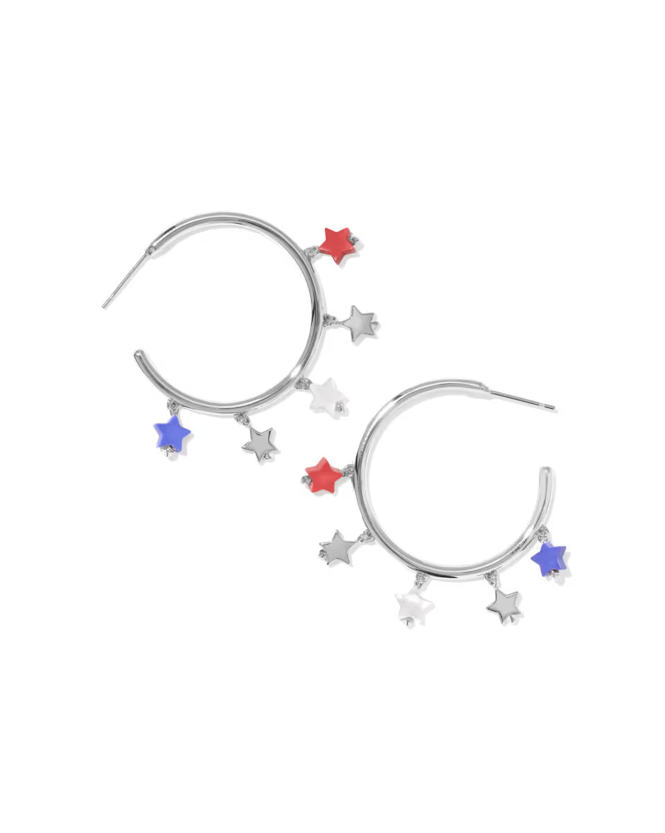 Camila Silver Hoop Earrings
