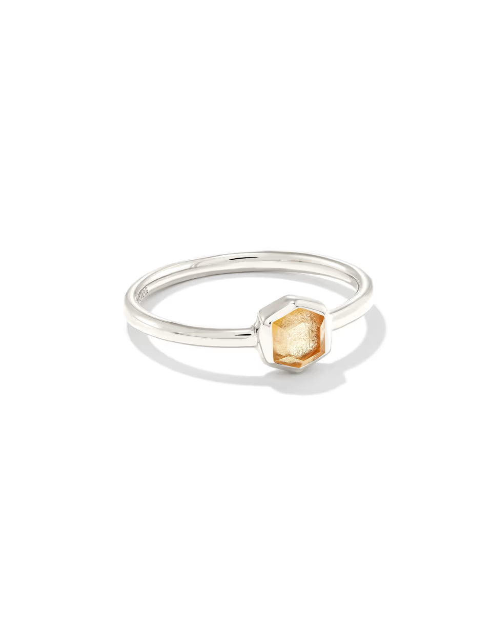 Davie Sterling Silver January Band Ring