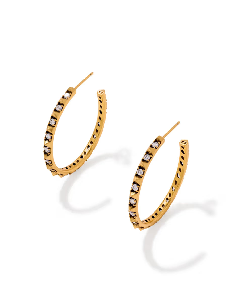 Fate Silver Hoop Earrings