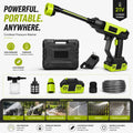 AquaJet™ Cordless Portable Pressure Washer