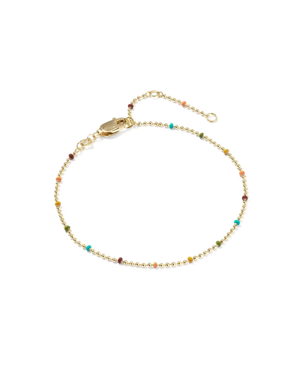 Alice Color Beaded 14k Gold-Filled Chain Bracelet