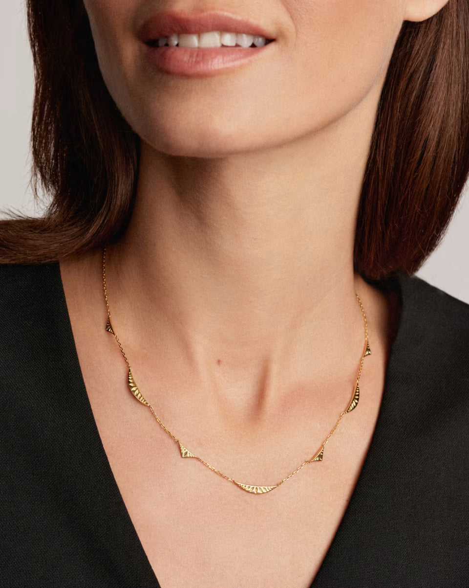 Sophee Strand Necklace in 18k Yellow Gold Vermeil