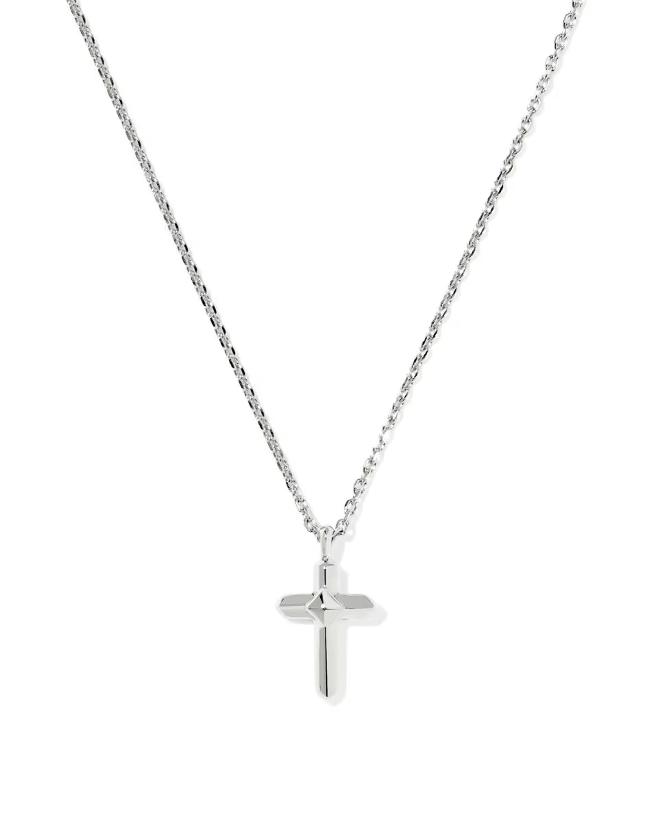 Metal 18k Gold Vermeil Cross Short Pendant Necklace
