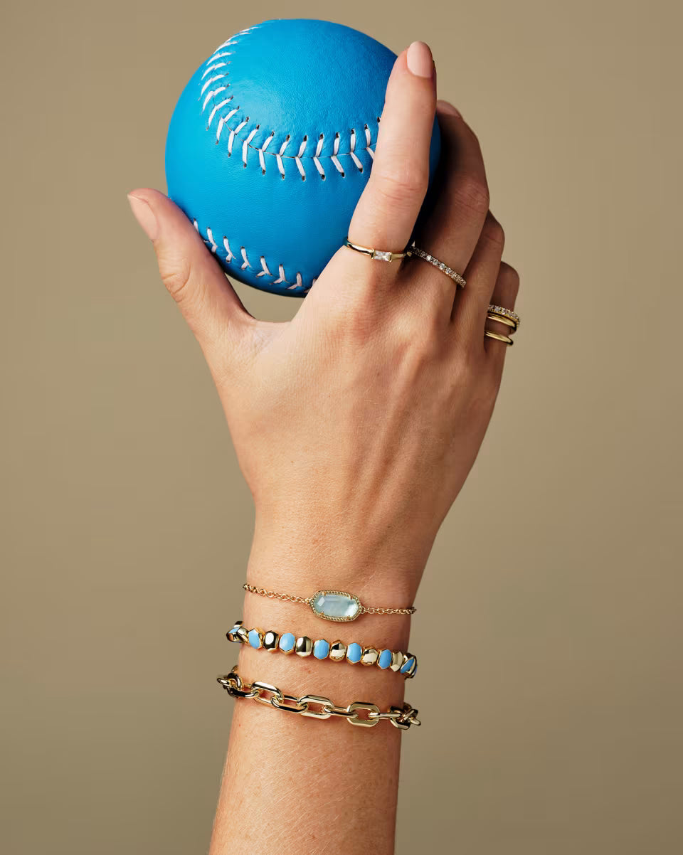 Daphne Enamel Gold Stretch Bracelet