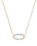 0.26 ct Lab Grown White Diamond Astrid 14k Yellow Gold Short Pendant