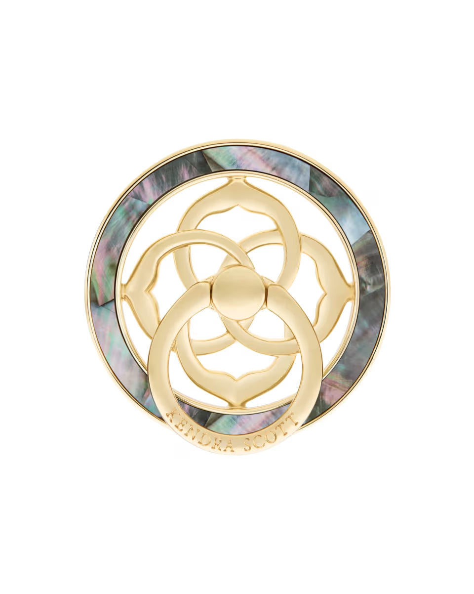 Magnetic Gold Black Mother-of-Pearl Ring Stand
