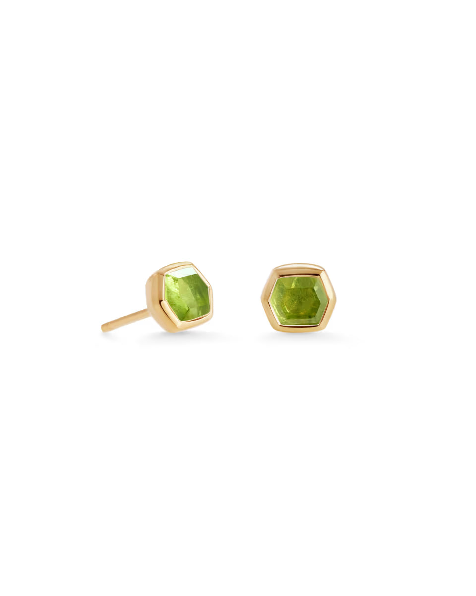 Davie 18k Gold Vermeil March Stud Earrings