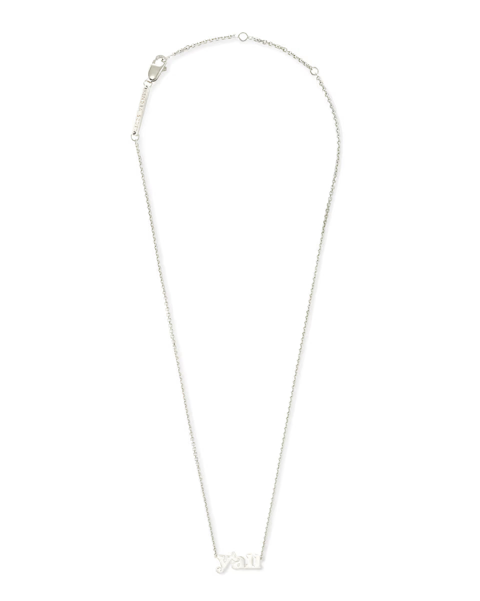 Y'all Pendant Necklace in 18k Gold Vermeil