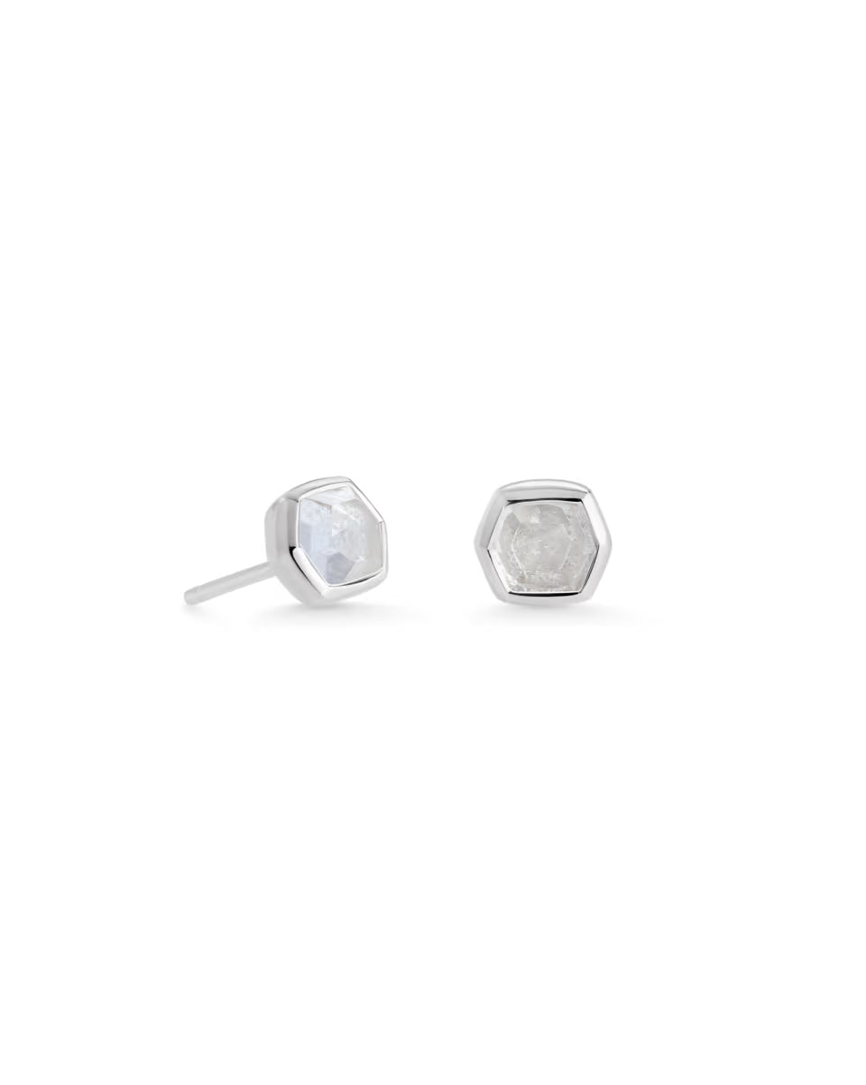 Davie Sterling Silver July Stud Earrings