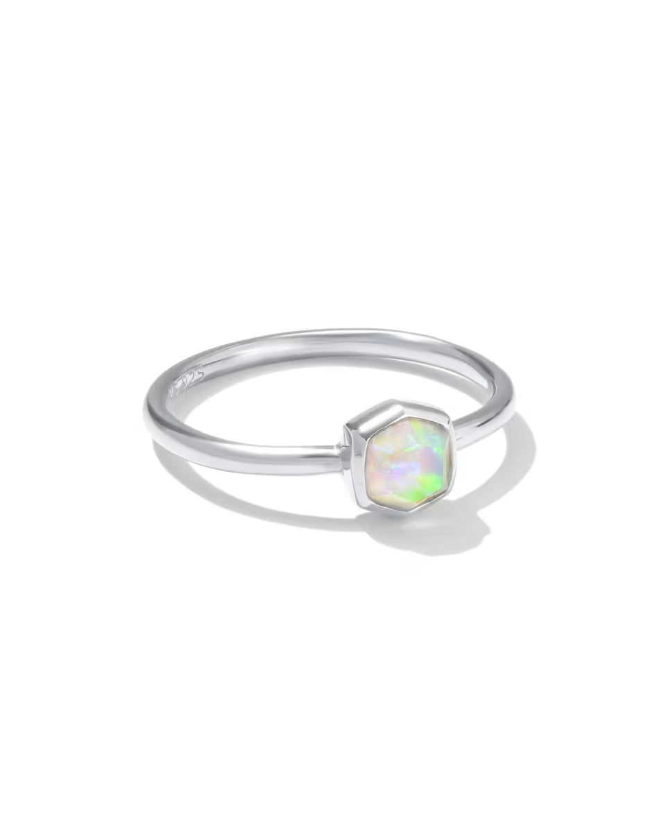 Davie Sterling Silver January Band Ring