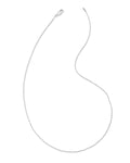 Twisted Link Sterling Silver Chain Necklace